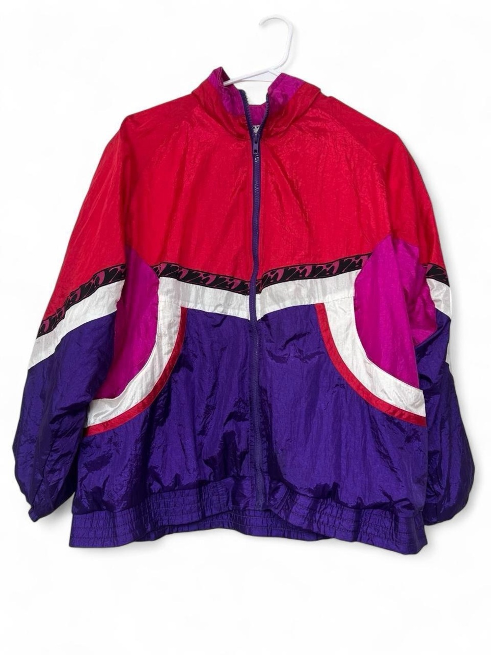 Sunterra vintage retro red purple windbreaker jacket 80s 90s outdoors streetwear